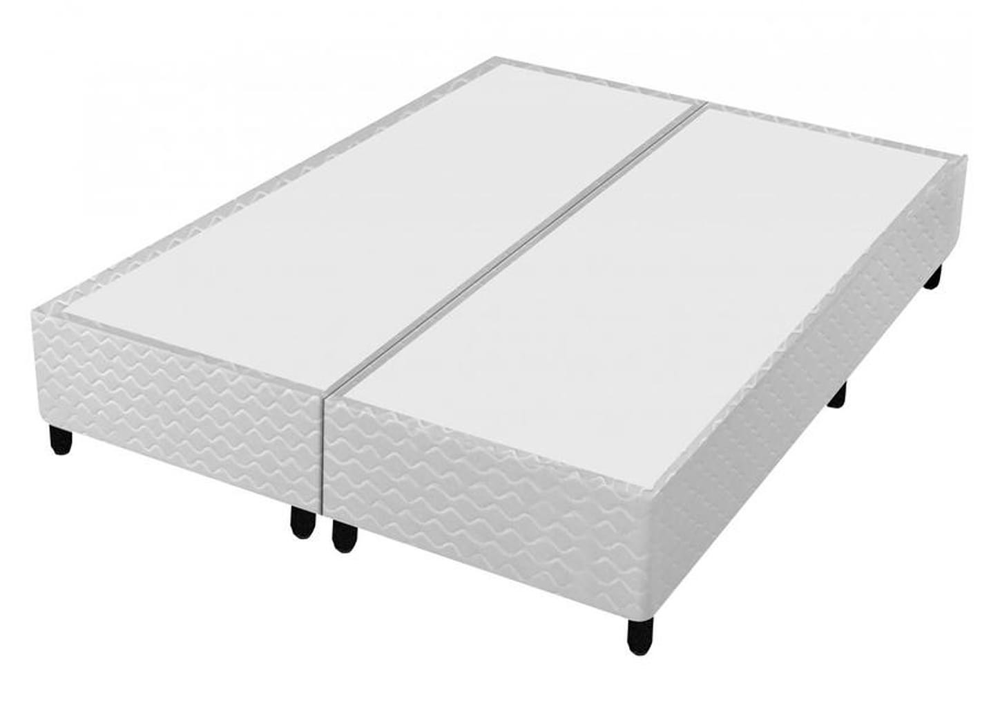 Base Cama Box King Gazin Bipartido 27x193x203cm - Diamond Blue