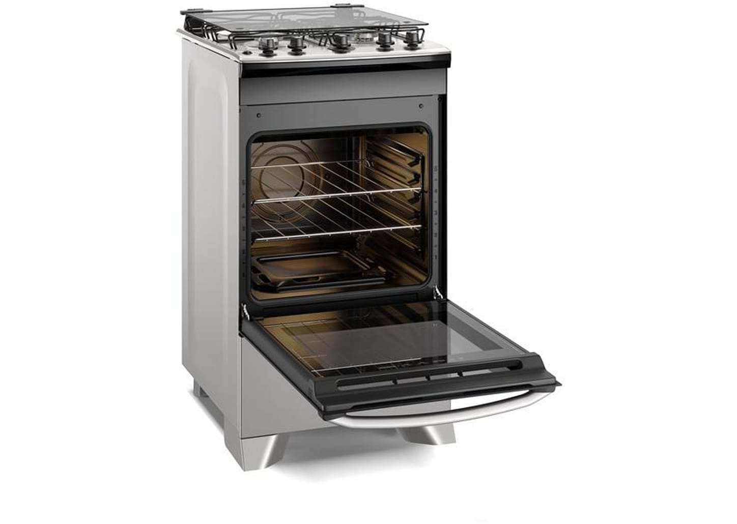Fogão 4 Bocas Electrolux Prata Acendimento - Automático Efficient PerfectCook FE4IS