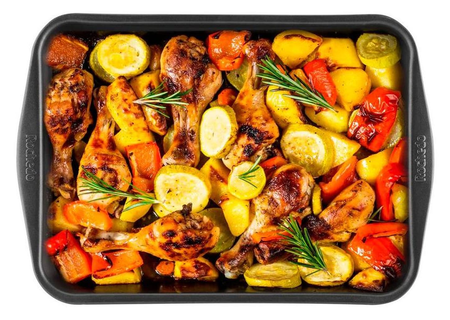 Assadeira para Bolo de Alumínio Antiaderente Retangular Rochedo Dura Mais