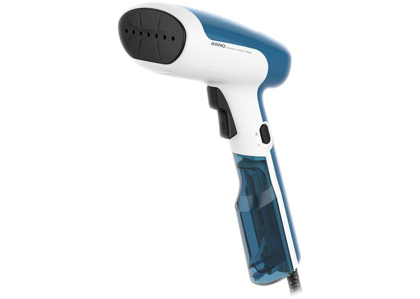 Passadeira a Vapor Portátil Arno Steam Minute - HS61 70ml 1300W Branca e Azul