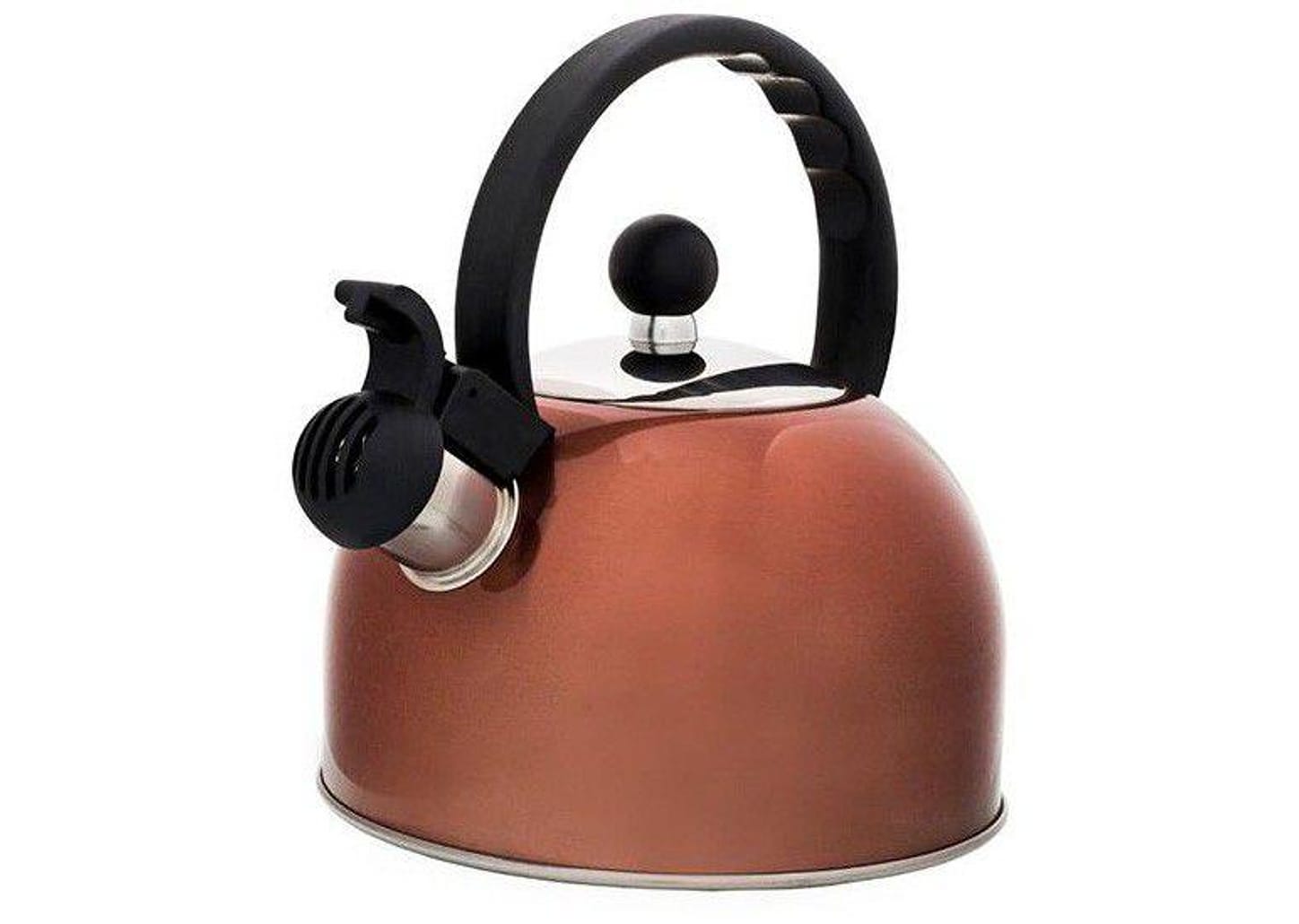 Chaleira Hauskraft com Apito Rose Gold e Preto 2L