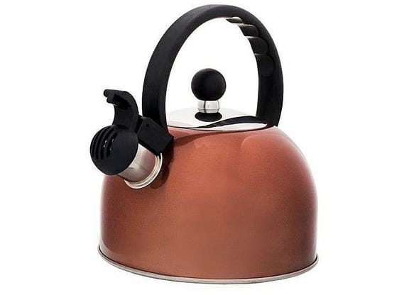 Chaleira Hauskraft com Apito Rose Gold e Preto 2L