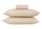 Jogo de Cama Casal Poliéster Marcelino Têxtil 400 Fios Hypercal Bege 3 Peças