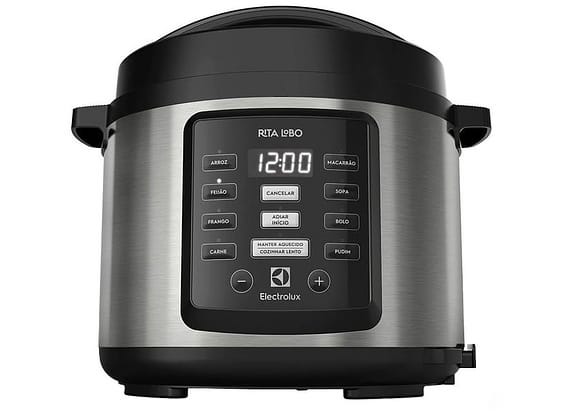Panela de Pressão Elétrica Electrolux 5L Inox 1000W Experience Rita Lobo PCC15