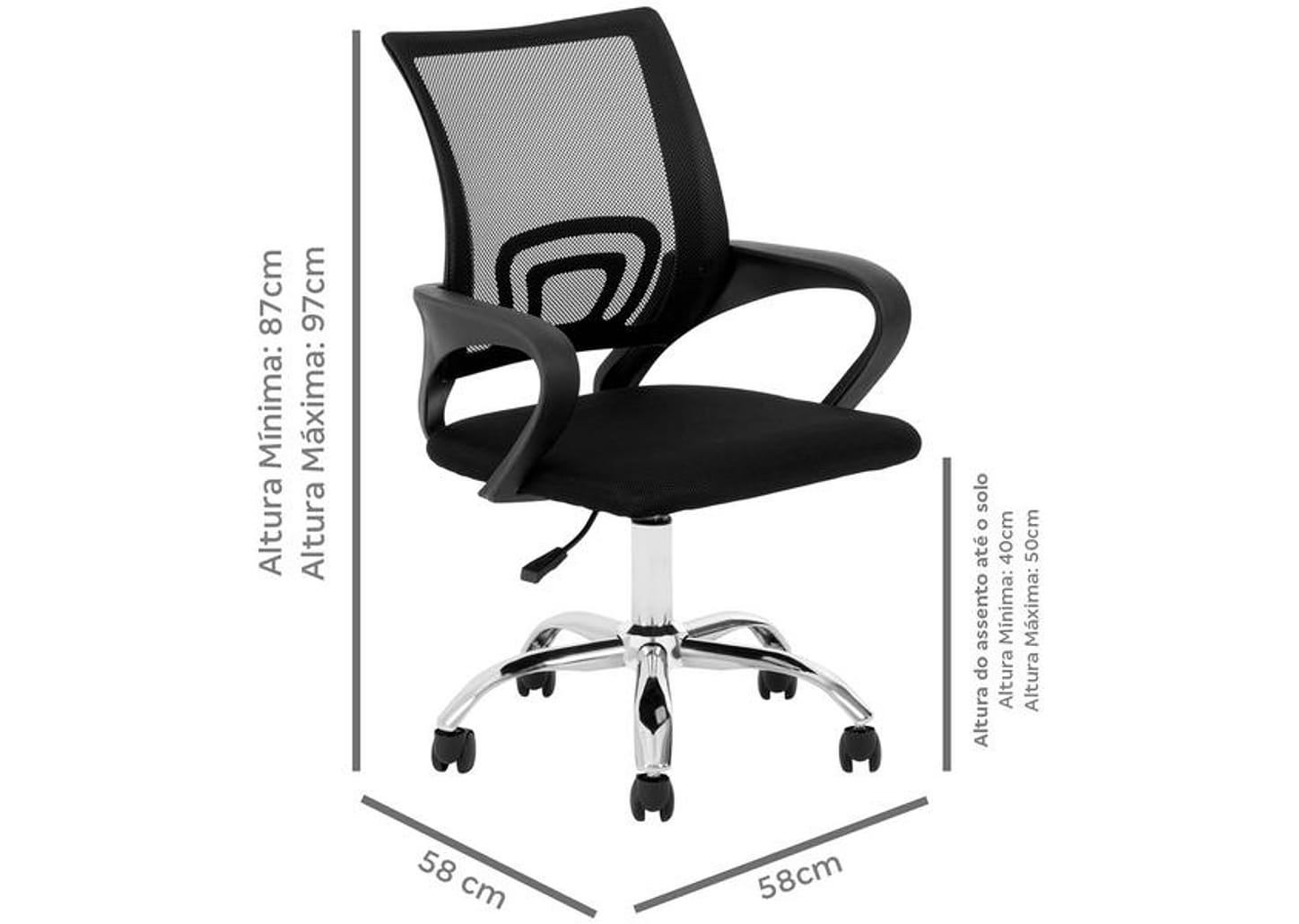 Cadeira de Escritório Diretor Giratória - DIR-002 Otello