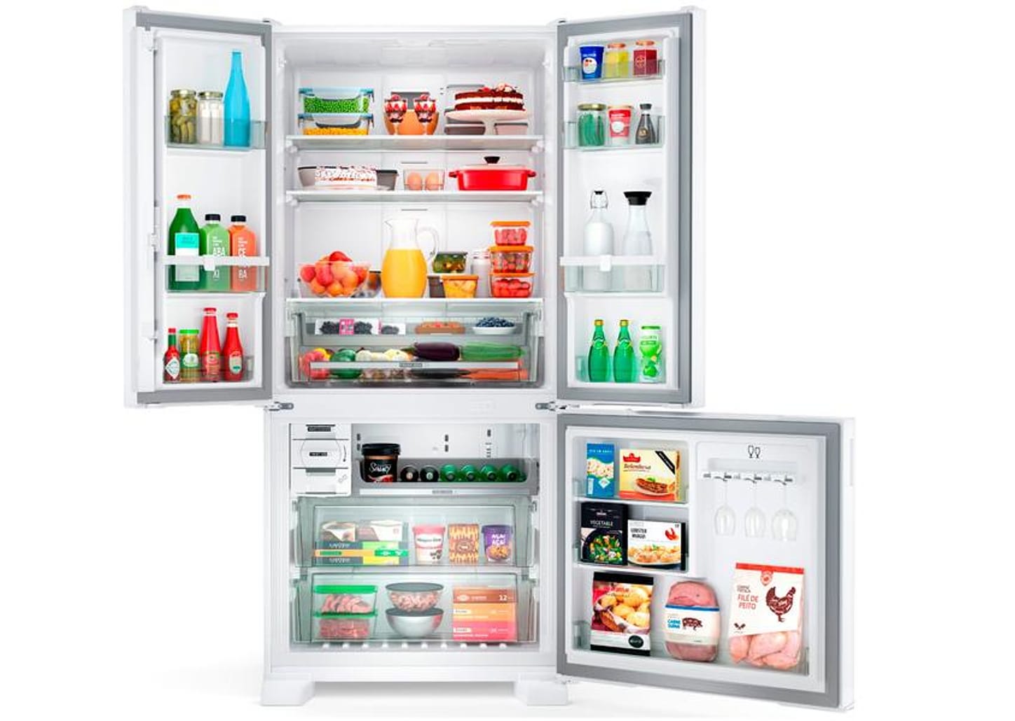 Geladeira/Refrigerador Brastemp Frost Free - Smart Duplex Branca 554L BRO85AB