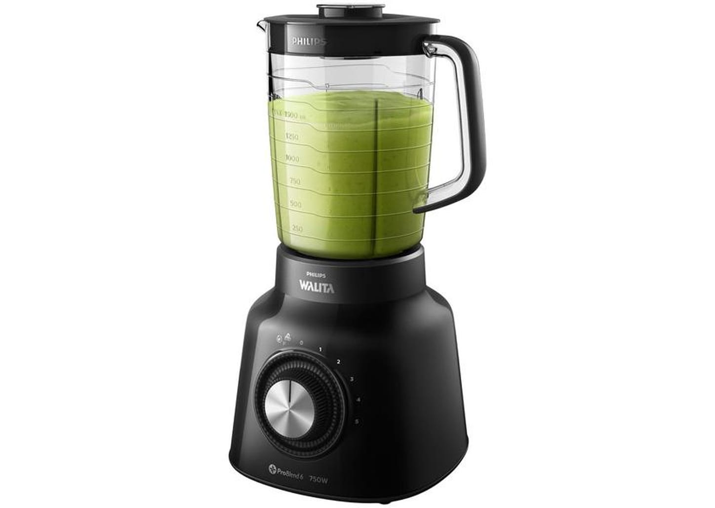 Liquidificador Philips Walita Viva Preto 5 Velocidades 750W