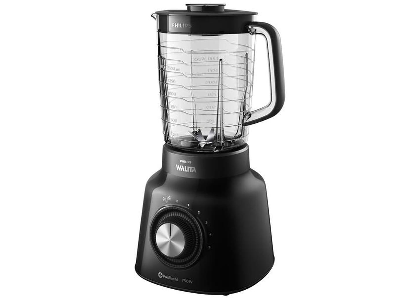 Liquidificador Philips Walita Viva Preto 5 Velocidades 750W