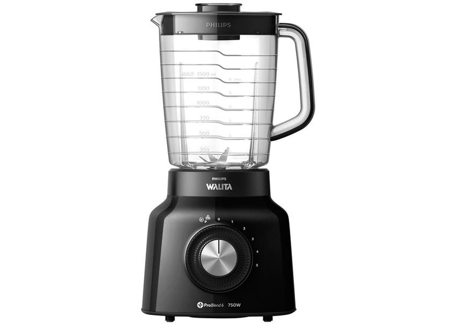 Liquidificador Philips Walita Viva Preto 5 Velocidades 750W