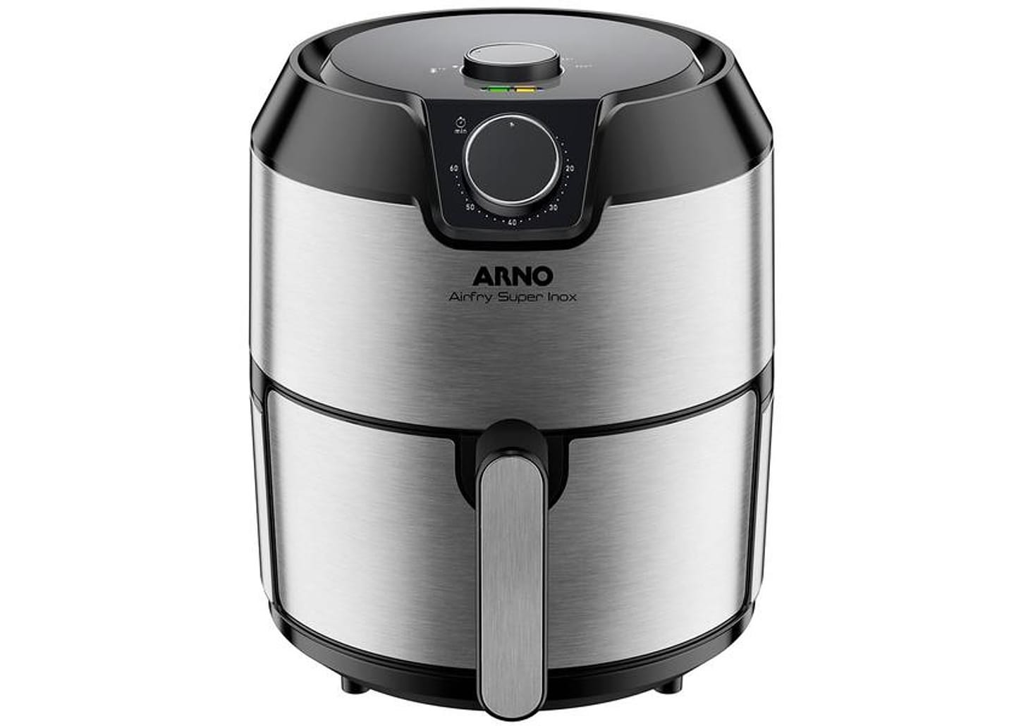 Fritadeira Elétrica Sem Óleo/Air Fryer Arno - Airfry Super BFRY Preta e Inox 4,2L com Timer