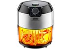 Fritadeira Elétrica Sem Óleo/Air Fryer Arno - Airfry Super BFRY Preta e Inox 4,2L com Timer
