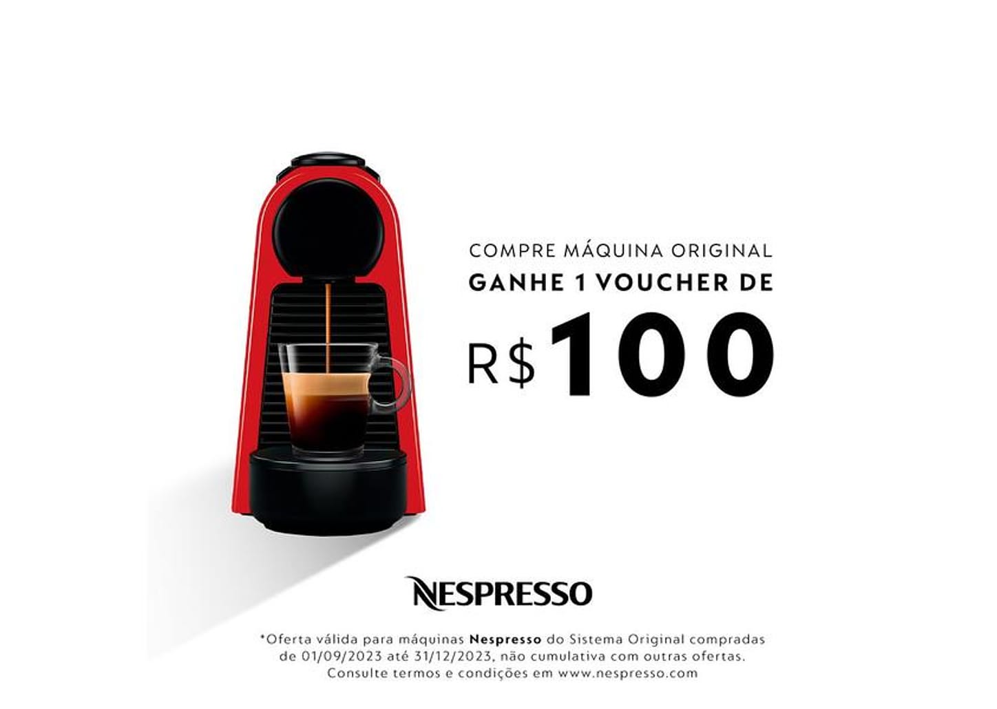 Cafeteira Nespresso Essenza Mini Vermelha