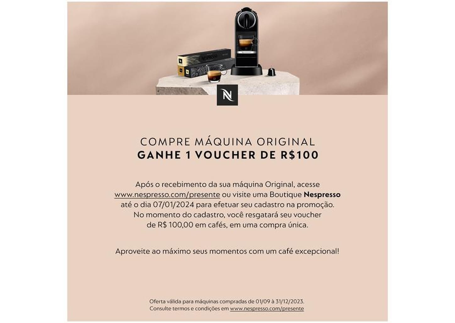 Cafeteira Nespresso Essenza Mini Vermelha