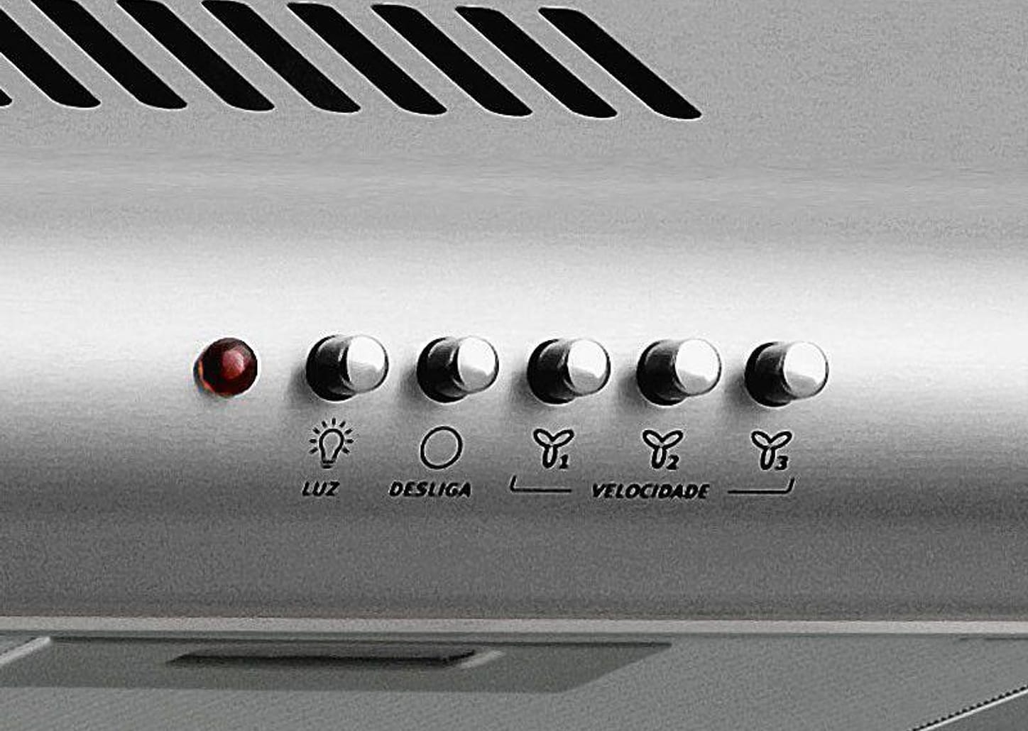 Depurador de Ar Electrolux 80cm 5 e 6 Bocas - DE80X 3 Velocidades