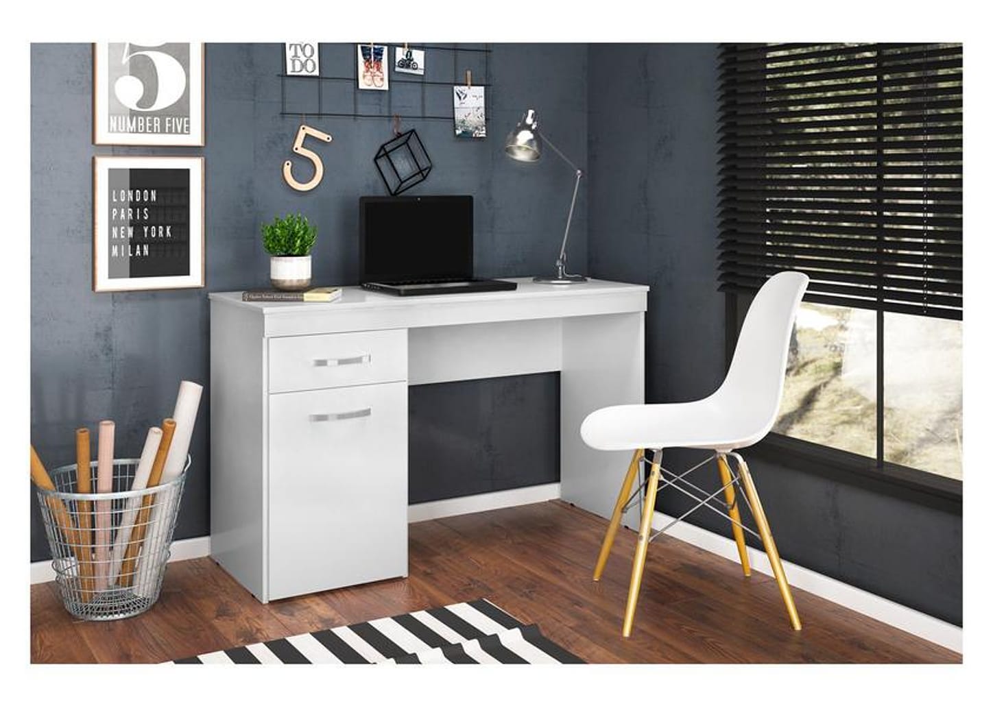 Escrivaninha 1 Gaveta 1 Porta Demobile Vitória