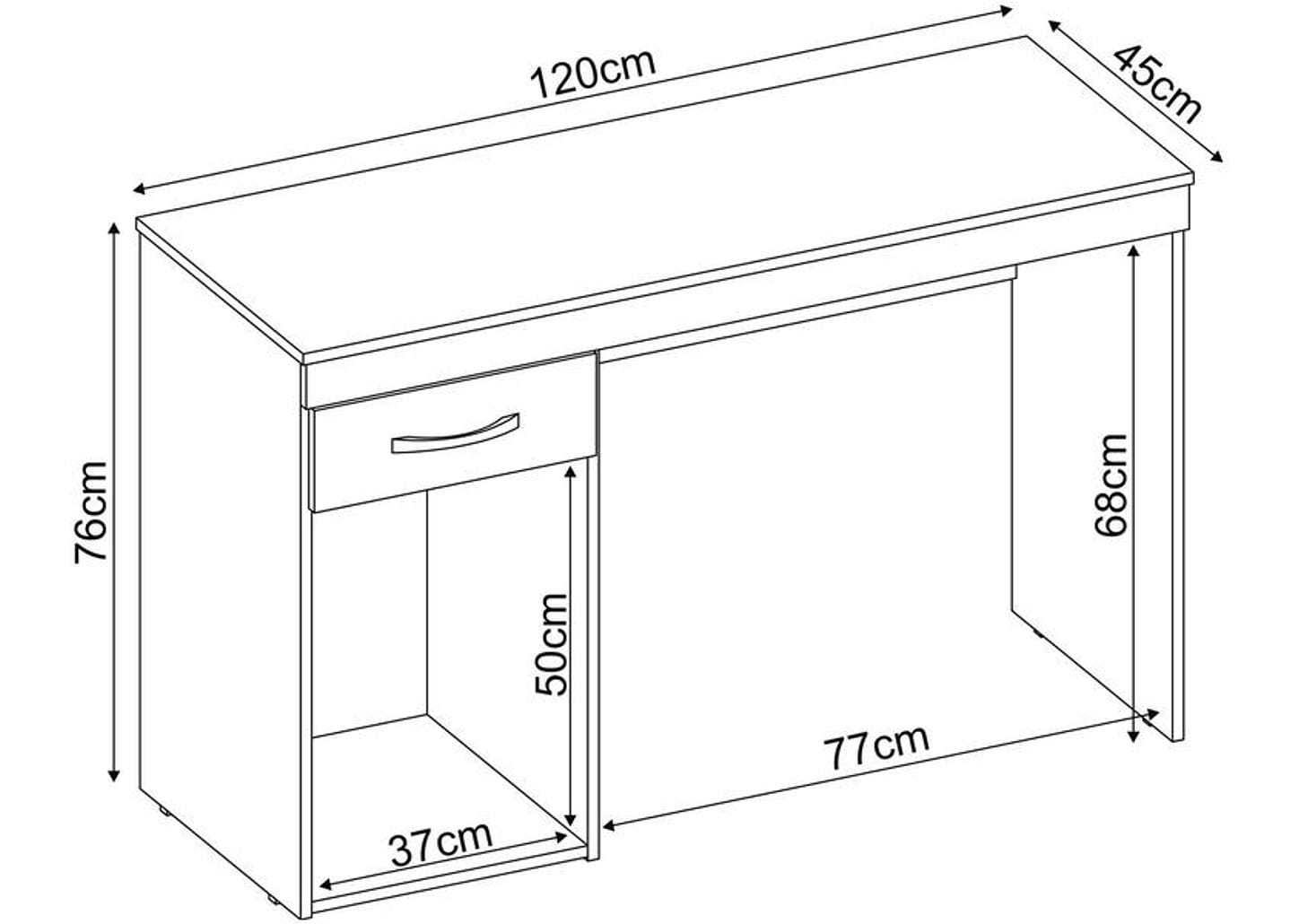 Escrivaninha 1 Gaveta 1 Porta Demobile Vitória