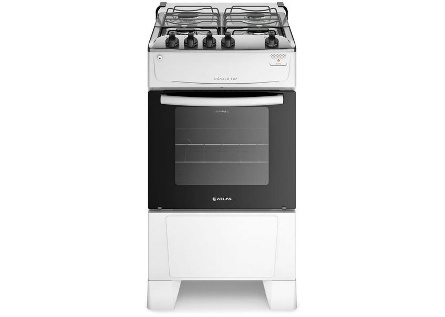 Fogão 4 Bocas Atlas Branco Acendimento - Automático Mônaco Top