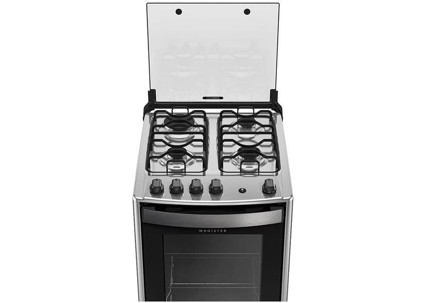 Fogão 4 Bocas Dako Preto Acendimento - Superautomático Magister