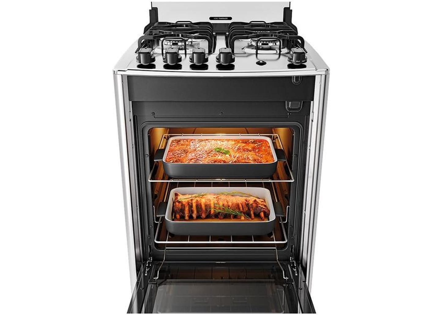 Fogão 4 Bocas Dako Preto Acendimento - Superautomático Magister