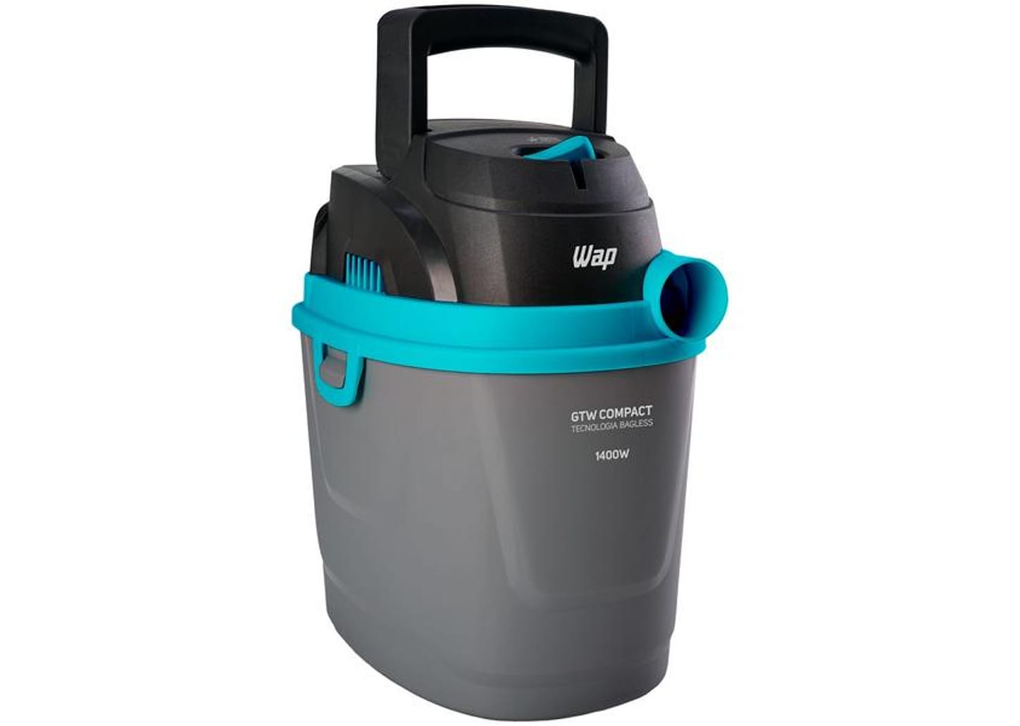 Aspirador de Pó e Água WAP 1400W GTW Compact - Preto e Turquesa