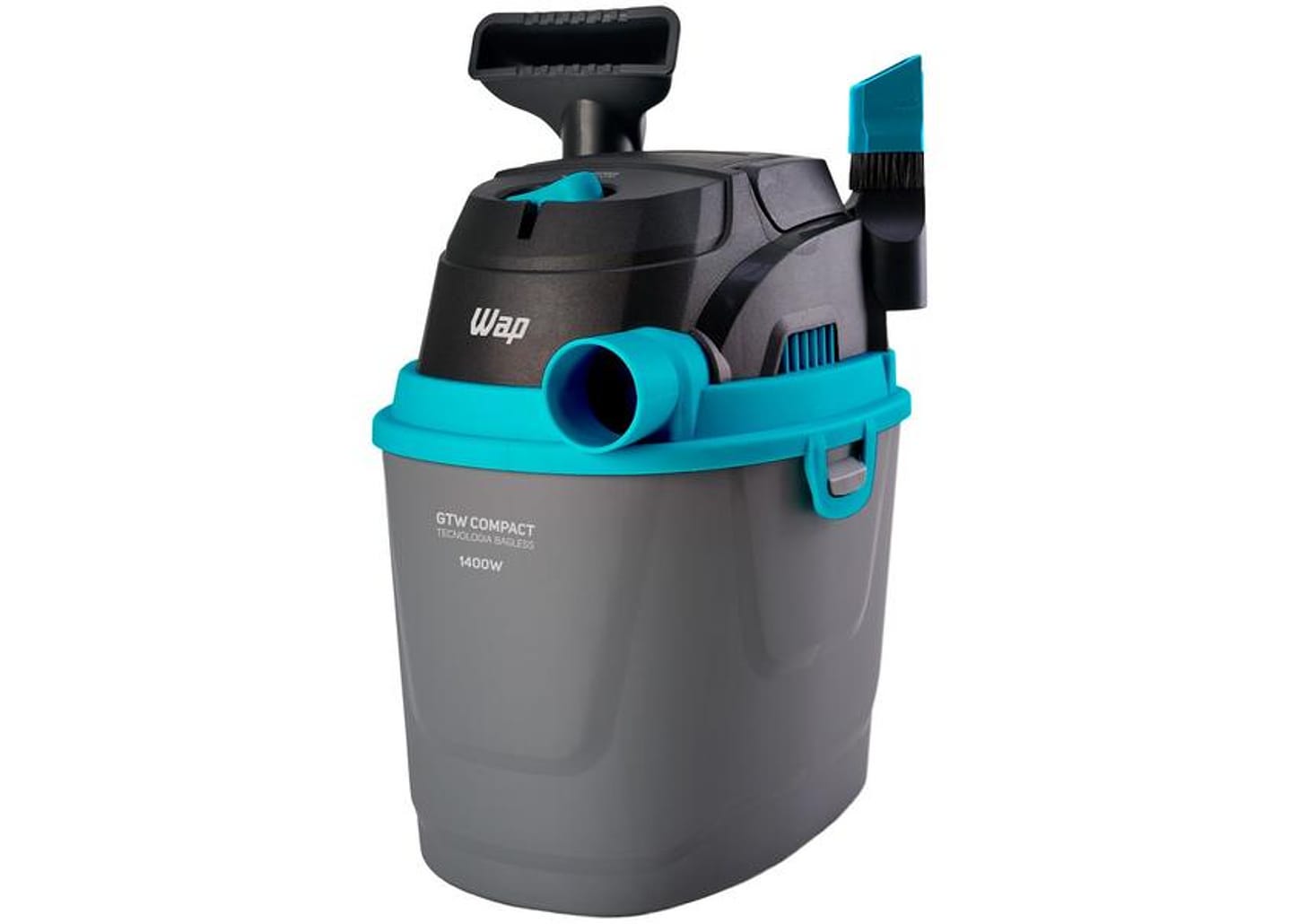 Aspirador de Pó e Água WAP 1400W GTW Compact - Preto e Turquesa