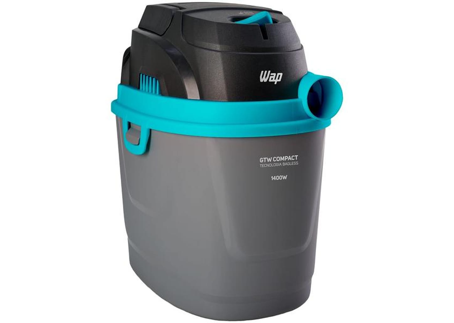 Aspirador de Pó e Água WAP 1400W GTW Compact - Preto e Turquesa