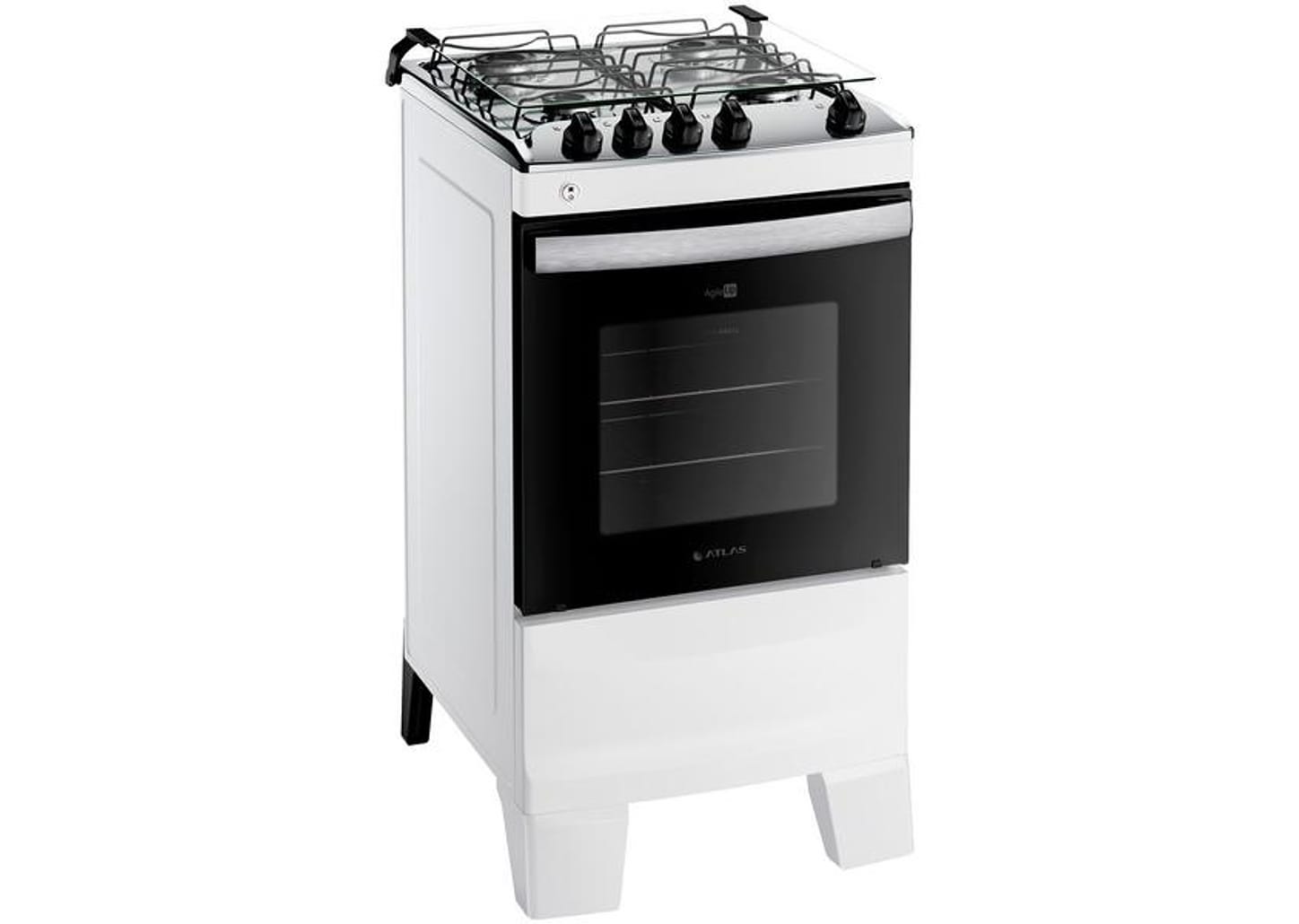 Fogão 4 Bocas Atlas Branco Acendimento Automático - Agile Up