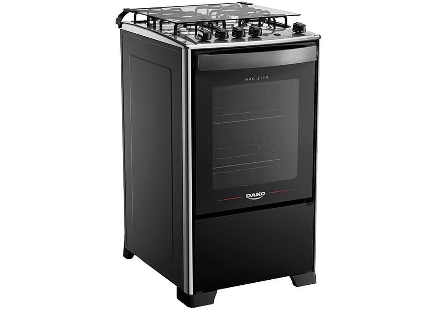 Fogão 4 Bocas Dako Preto Acendimento - Superautomático Magister