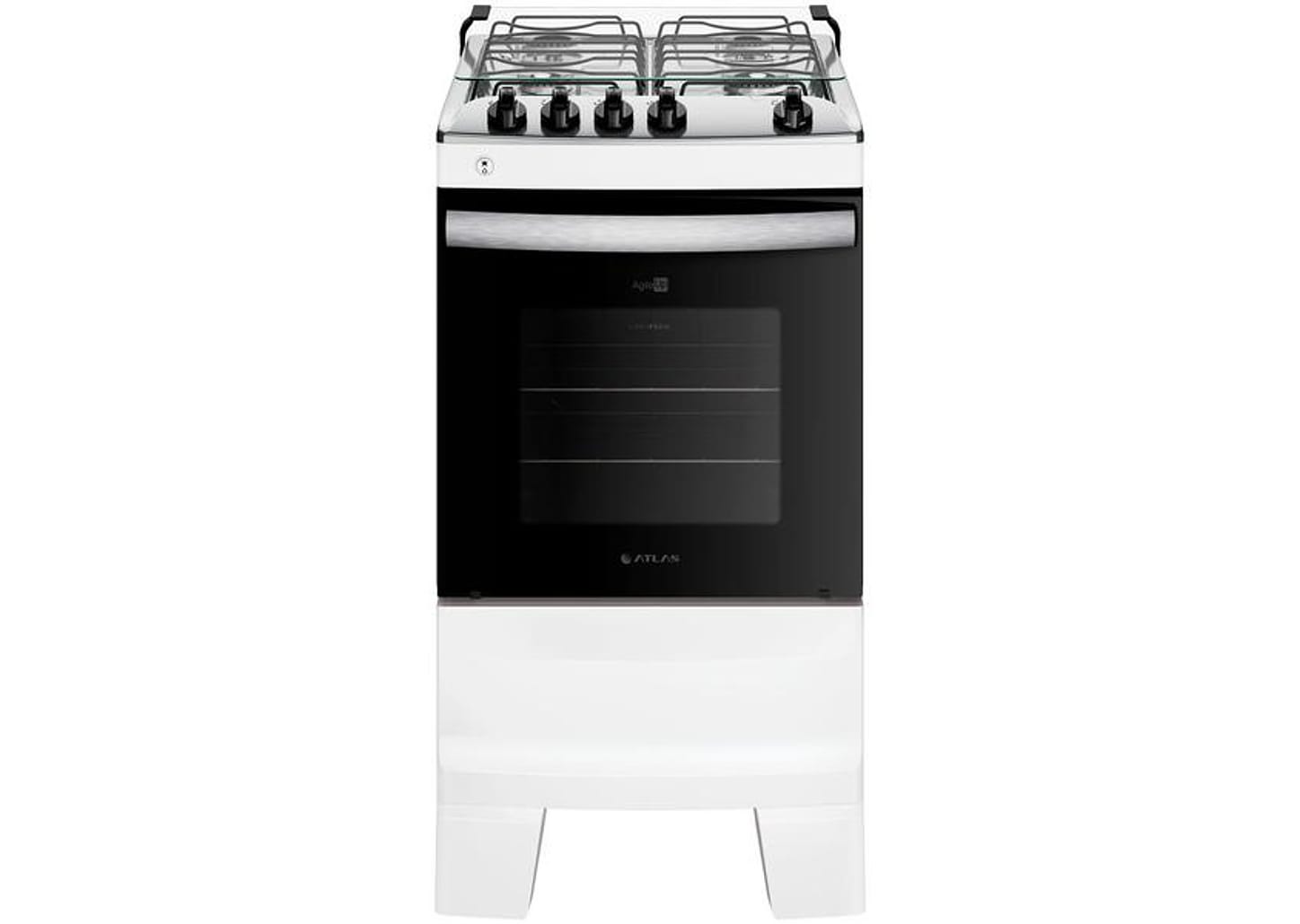 Fogão 4 Bocas Atlas Branco Acendimento Automático - Agile Up