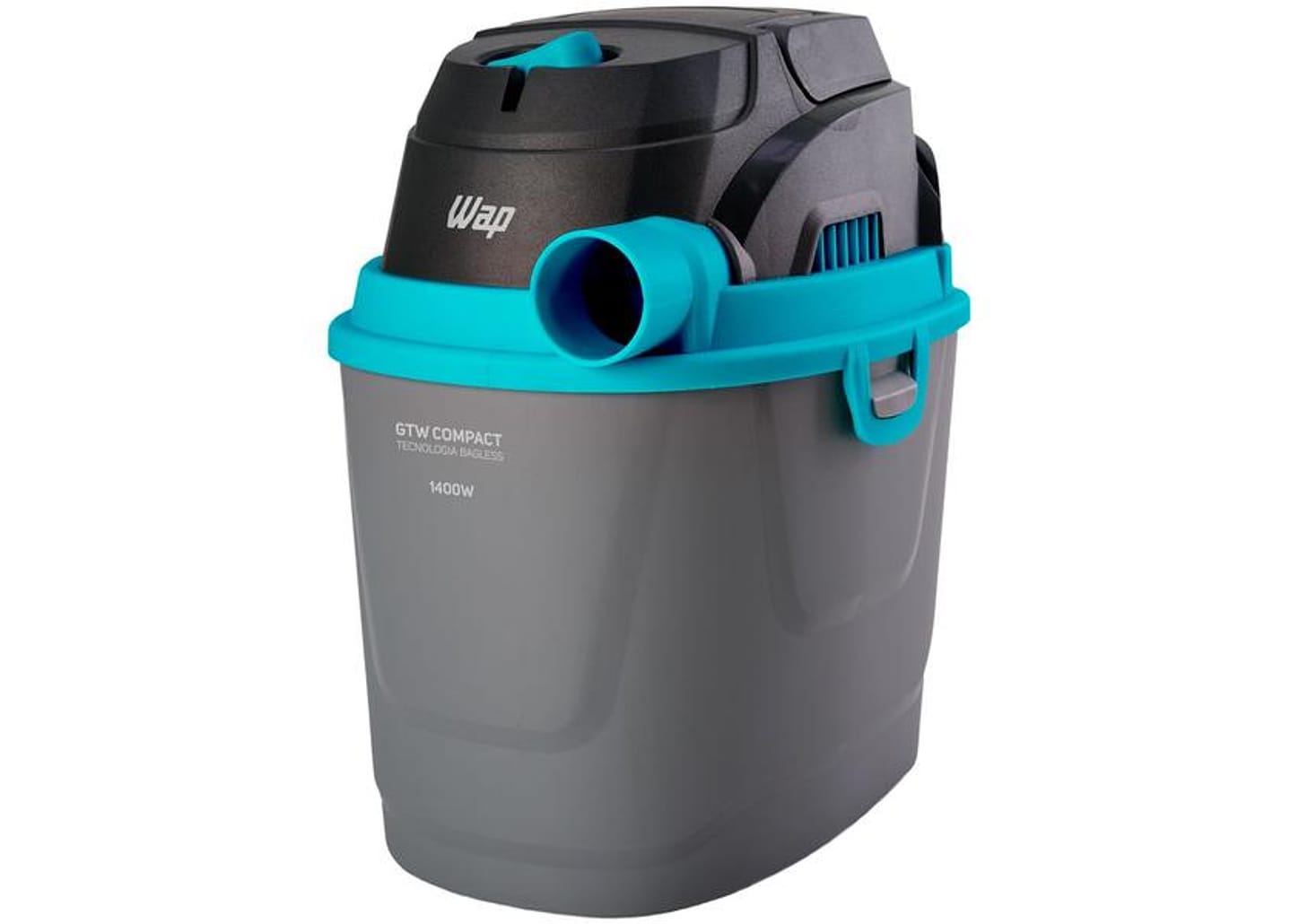 Aspirador de Pó e Água WAP 1400W GTW Compact - Preto e Turquesa