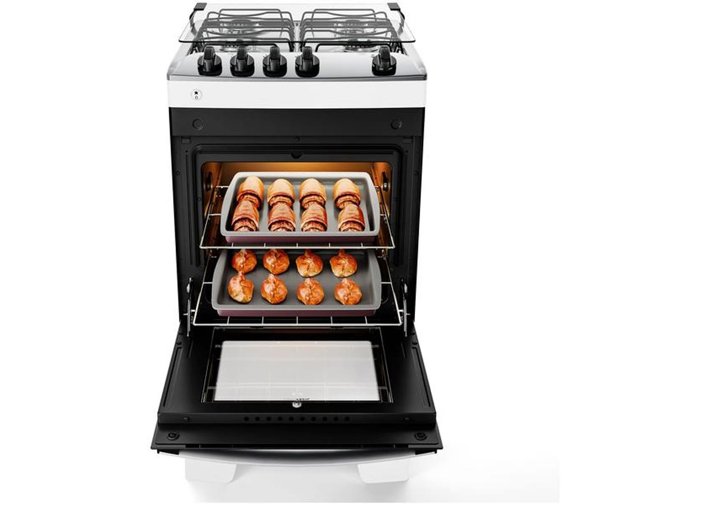 Fogão 4 Bocas Atlas Branco Acendimento Automático - Agile Up