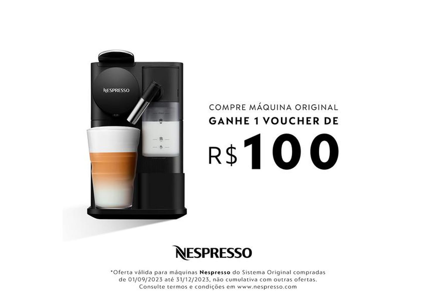 Cafeteira Espresso Nespresso Lattissima One - Preta