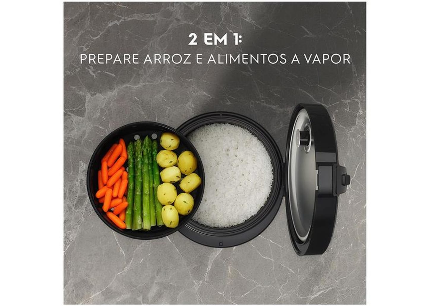Panela de Arroz Elétrica Electrolux Efficient 2 em 1 700W 10 Xícaras