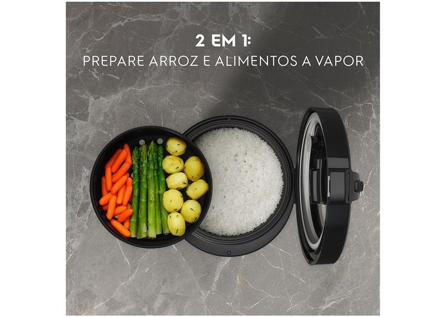 Panela de Arroz Elétrica Electrolux Efficient 2 em 1 700W 10 Xícaras