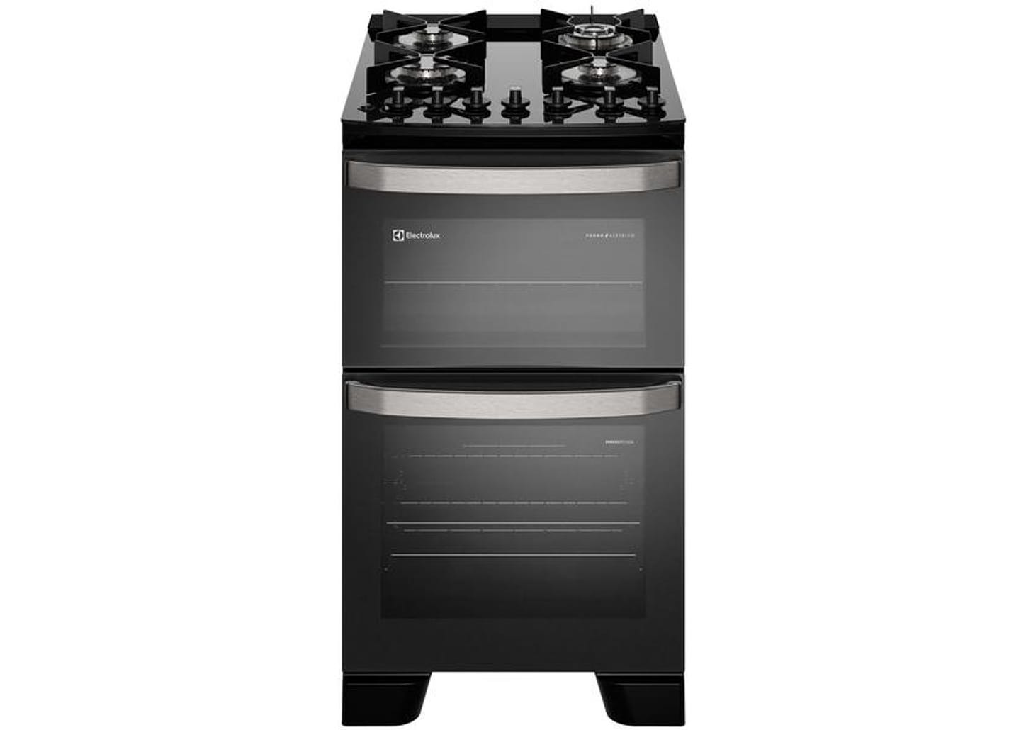 Fogão 4 Bocas Electrolux Mesa de Vidro Preto com - Timer Acendimento Automático VaporBake FE4DP