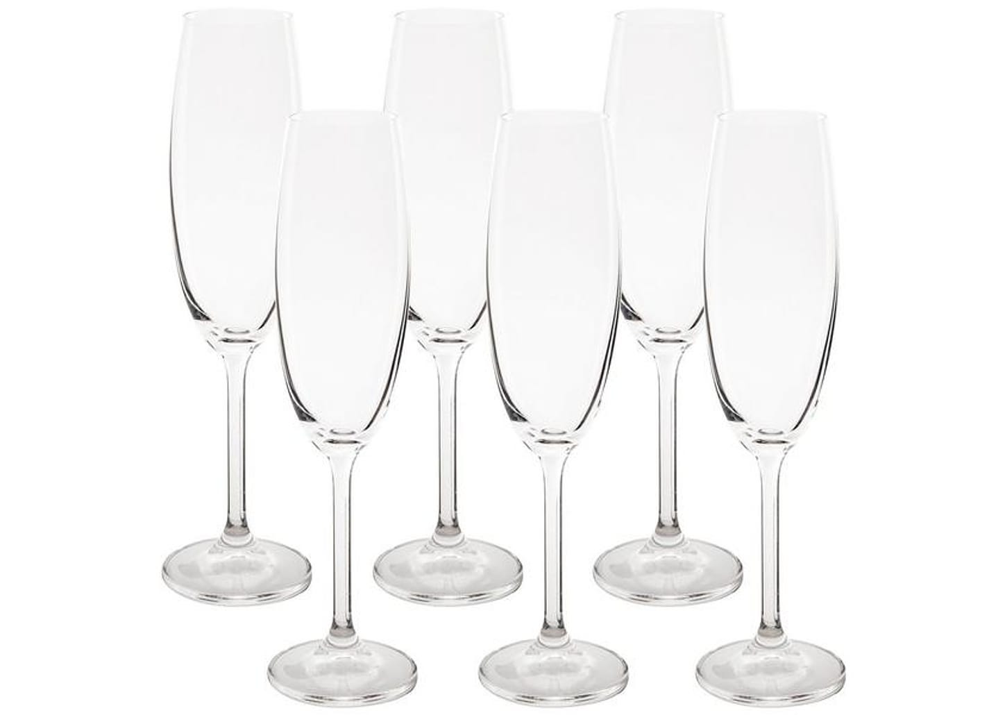 Jogo de Taças para Champanhe Cristal 220ml 6 Peças Bohemia Gastro 4S032/220
