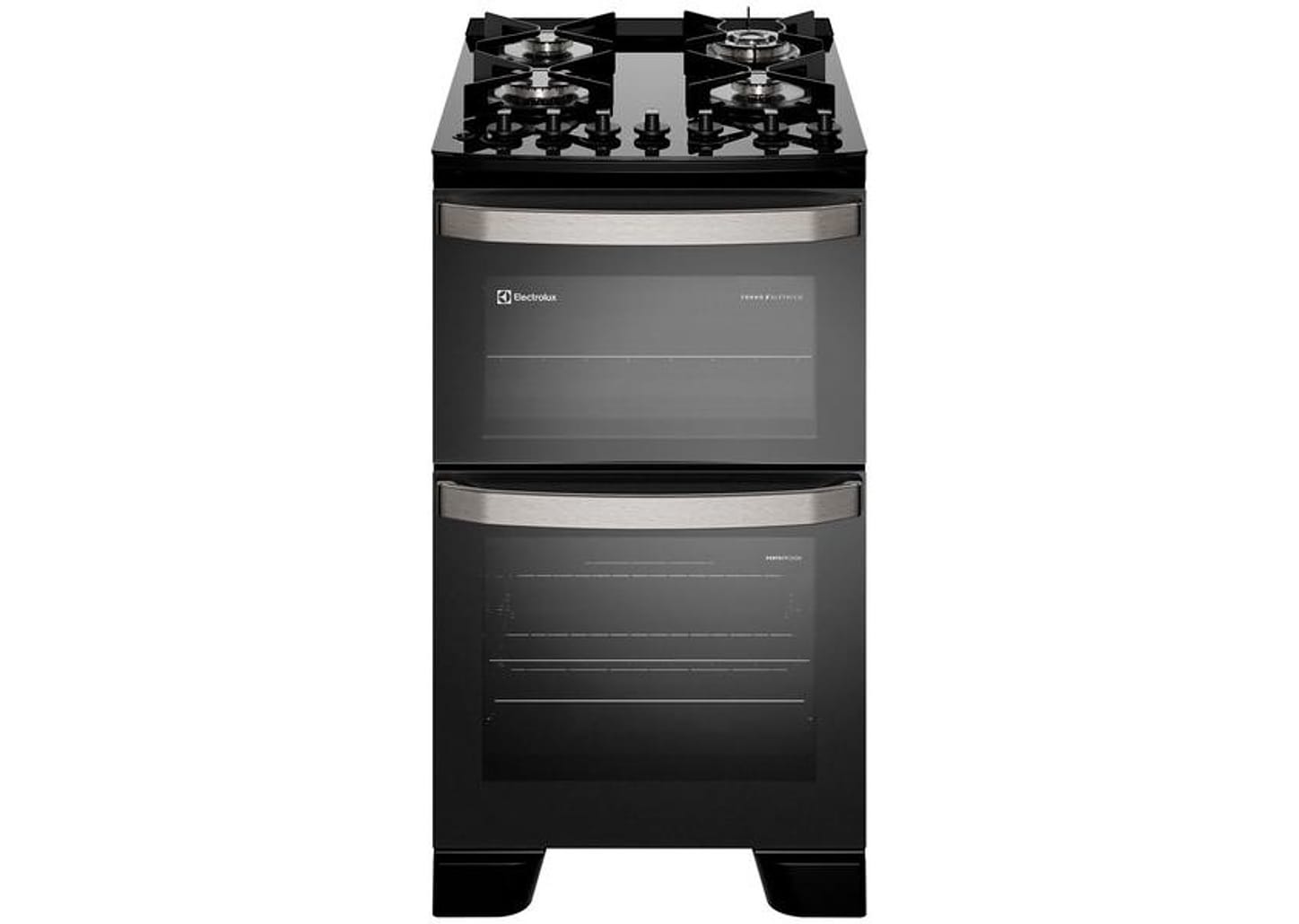 Fogão 4 Bocas Electrolux Mesa de Vidro Preto com - Timer Acendimento Automático VaporBake FE4DP