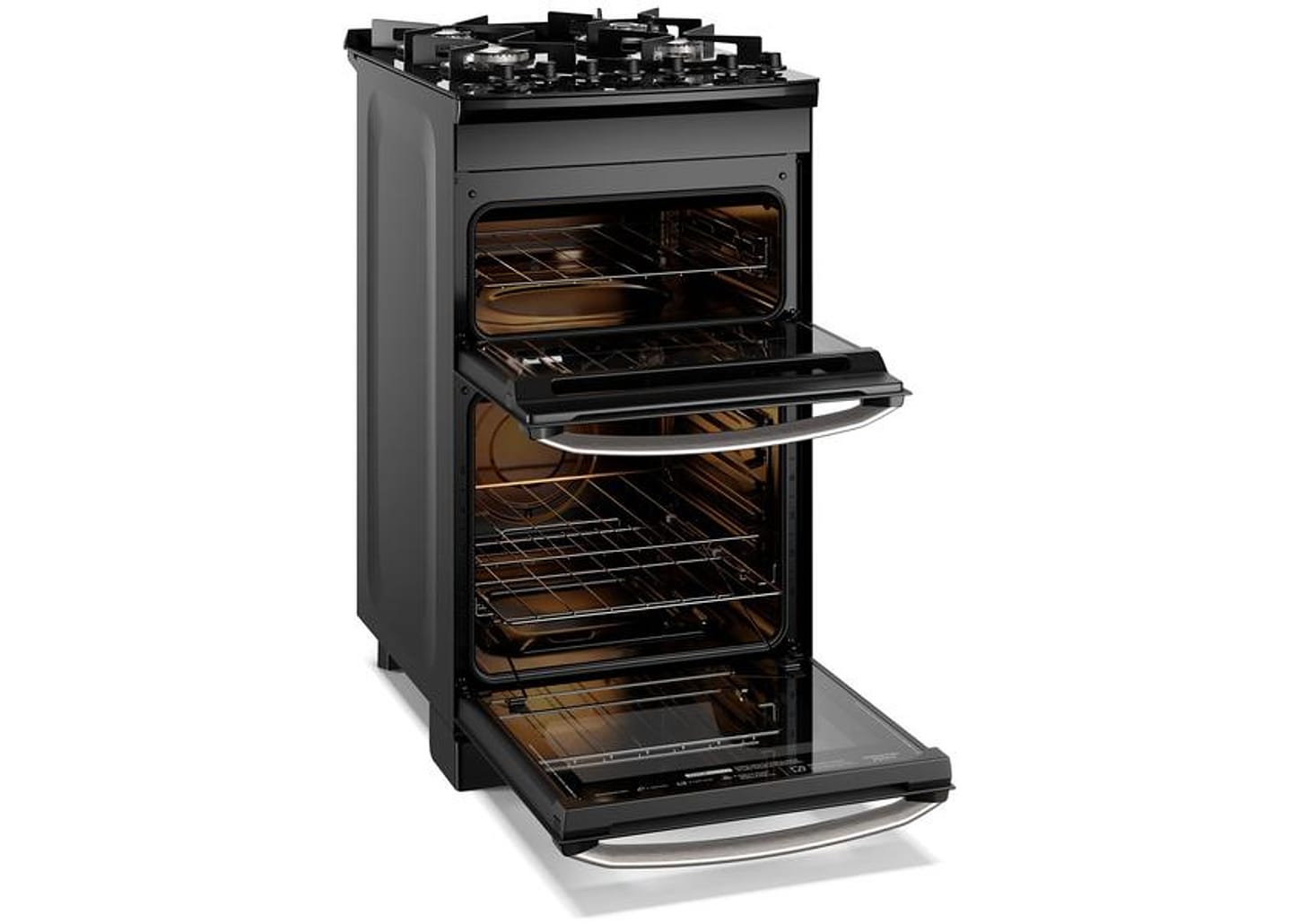 Fogão 4 Bocas Electrolux Mesa de Vidro Preto com - Timer Acendimento Automático VaporBake FE4DP