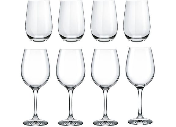 Jogo de Taças de Vidro 8 Peças Nadir Barone