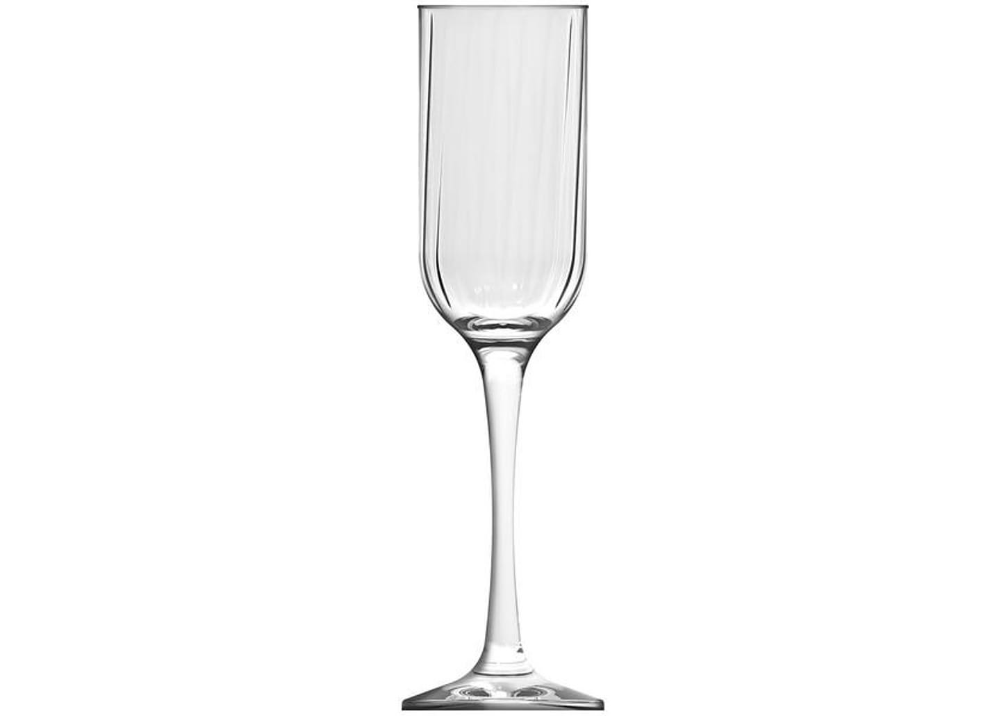 Jogo de Taças para Champagne de Vidro 195ml 4 peças Nadir Flute