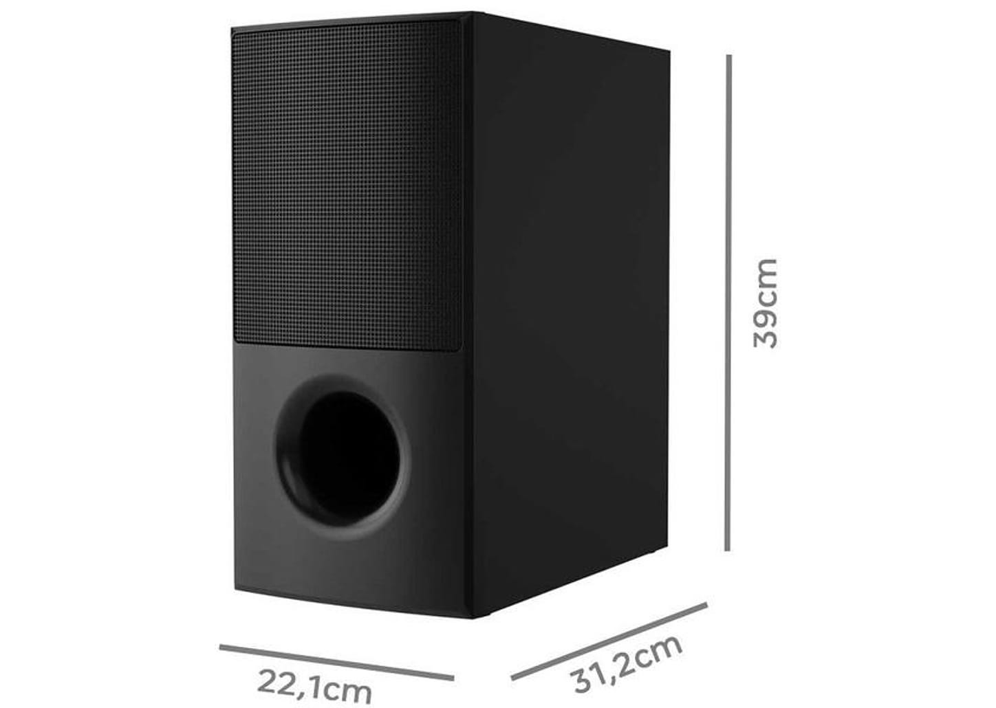Soundbar LG com Subwoofer Bluetooth 600W 4.1 Canais SNH5