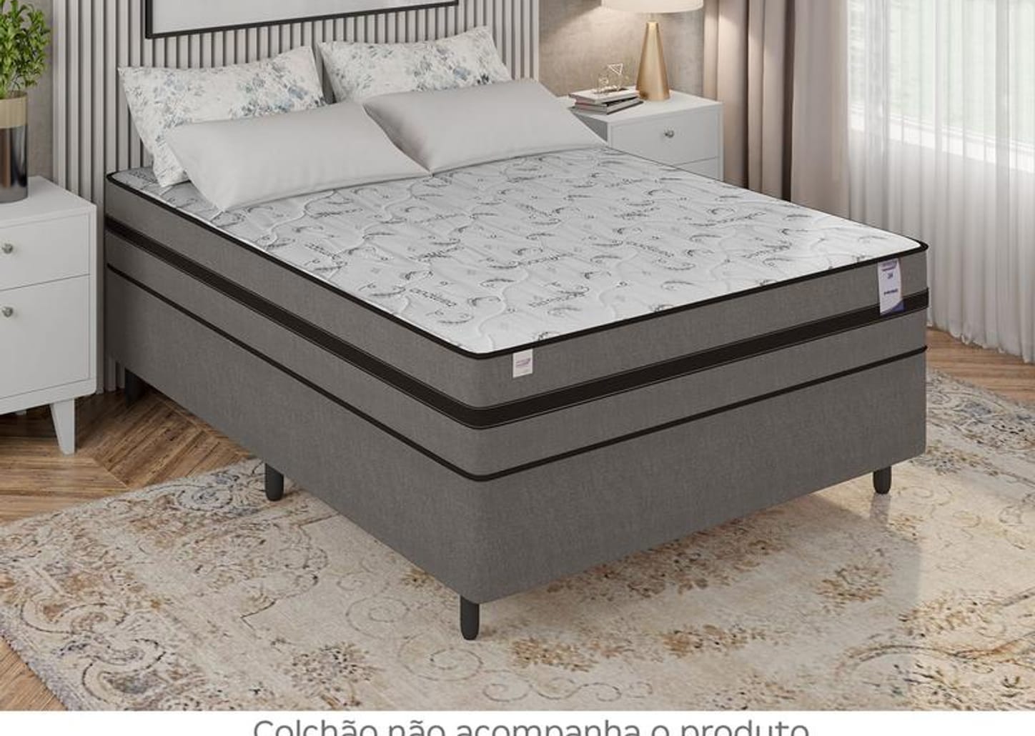 Base Cama Box Casal Plumatex 37x138x188cm Prime