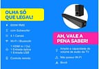 Soundbar LG com Subwoofer Bluetooth 600W 4.1 Canais SNH5