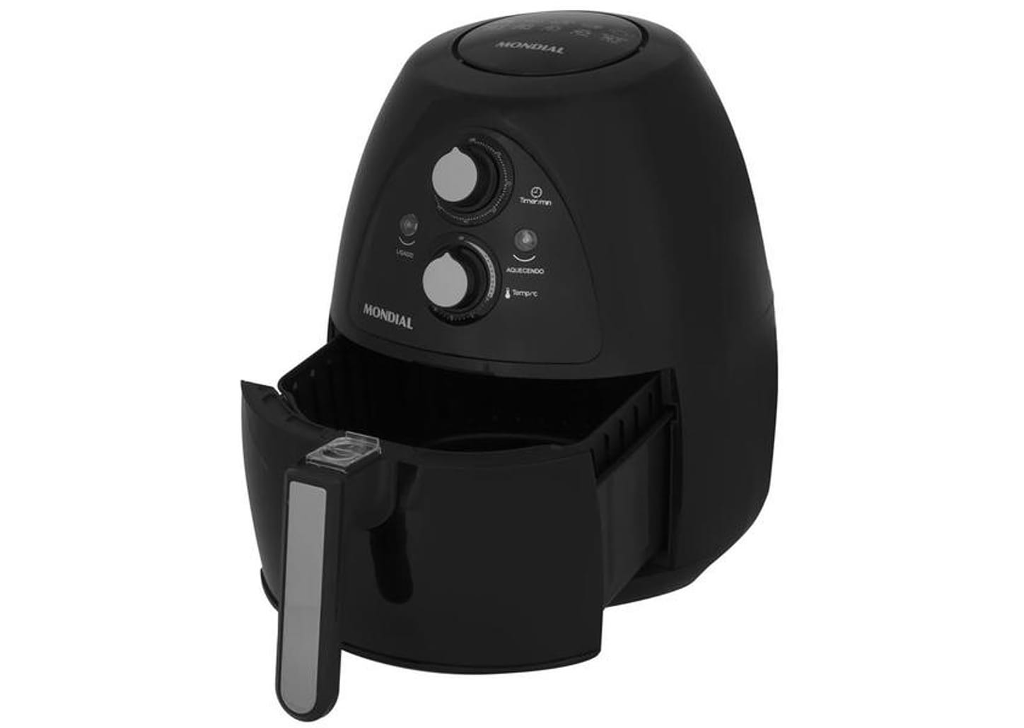 Fritadeira Elétrica Sem Óleo/Air Fryer Mondial - NAF-05 Preta 4L com Timer
