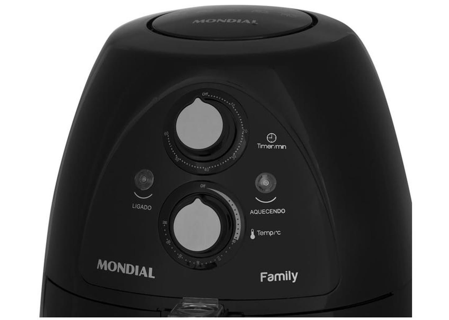 Fritadeira Elétrica Sem Óleo/Air Fryer Mondial - NAF-05 Preta 4L com Timer