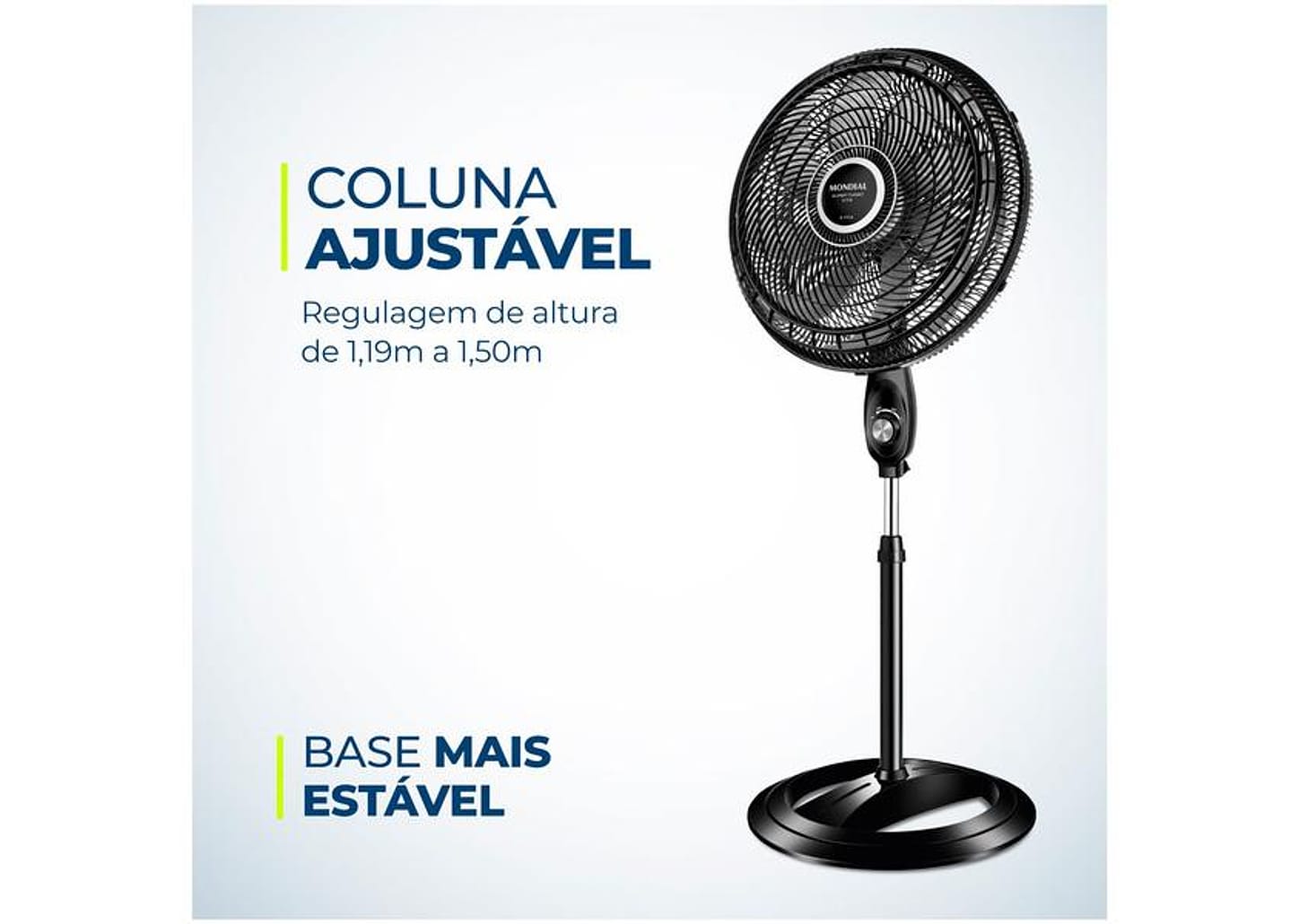 Ventilador de Coluna Mondial Super Turbo - VTX-50C-8P 50cm 3 Velocidades
