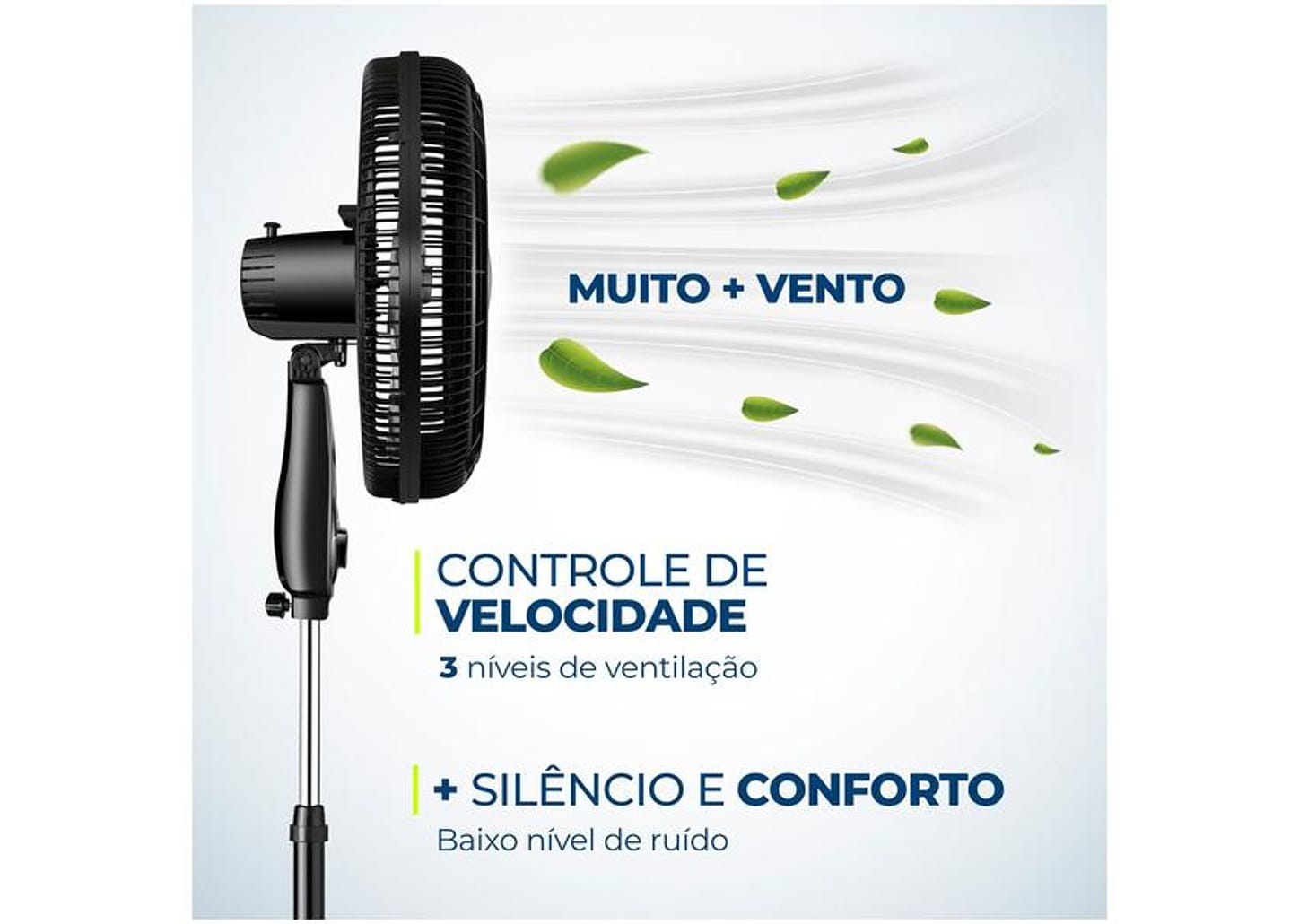 Ventilador de Coluna Mondial Super Turbo - VTX-50C-8P 50cm 3 Velocidades