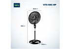 Ventilador de Coluna Mondial Super Turbo - VTX-50C-8P 50cm 3 Velocidades