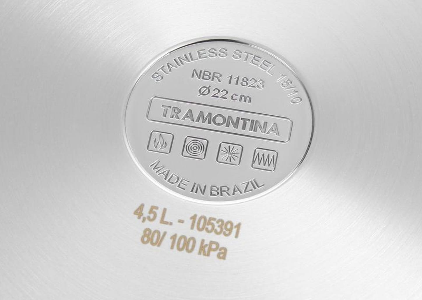 Panela de Pressão Tramontina 62513/223 - Inox 4,5L