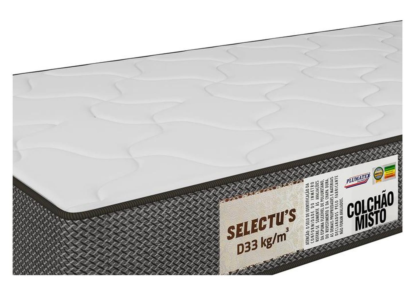 Colchão Solteiro Plumatex de Espuma D-33 78x18x188cm Selectus
